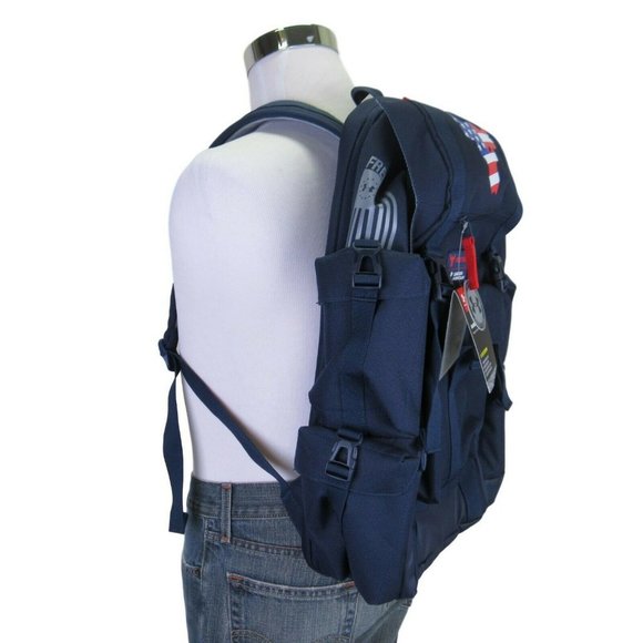Under Armour Project Rock Navy Regiment Backpack - Picture 2 of 12